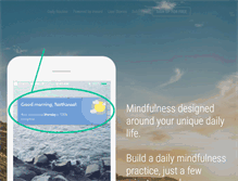 Tablet Screenshot of mindfulnessdailyapp.com